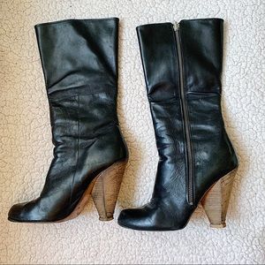 🚫SOLD🚫 BELLE SIGERSON MORRISON Black Leather Heeled Boots